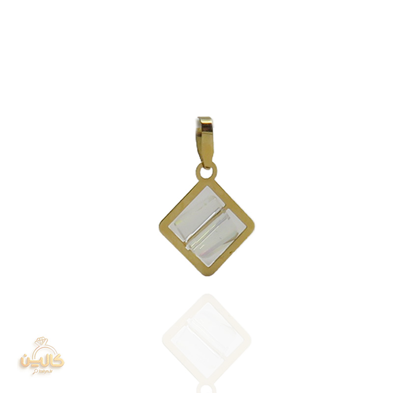آویز سواروفسکی مربع سفید